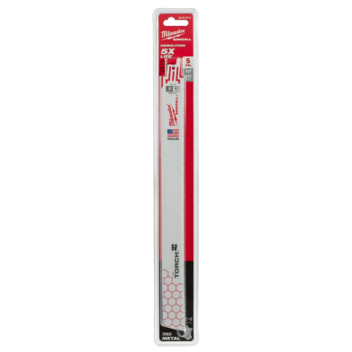 CUE-48005714 48-00-5714, 12" 10TPI TORCH SAWZALL BLADE 5 PK