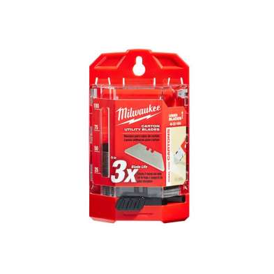 CUE-48221954 MILWAUKEE 48-22-1954  50 PC UTILITY KNIFE BLADES W/DISPENSER