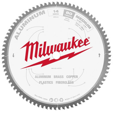 CUE-48404370 48-40-4370 MILWAUKEE CIRCULAR SAW BLADE 14"