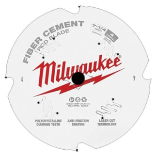 CUE-48407000 MILWAUKEE 48-40-7000 7-1/4" 4T PCD/FIBER CEMENT BL