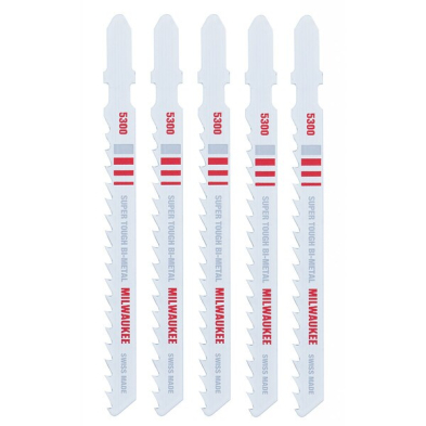 CUE-48425300 MILWAUKEE 48-42-5300 JIG SAW BLADE 6TPI 4"  5PK T-SHANK