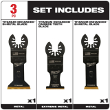 CUE-49109006 49-10-9006 3PC METAL CUTTING MULTITOOL BLADE discontinued