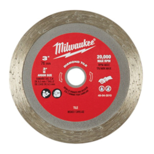 CUE-49943010 MILWAUKEE 3" DIAMOND TITLE BLADE