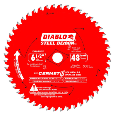 CUE-D0648CFX DIABLO D0648CFX 6-1/2" x 48T Cermet Steel Demon Blade