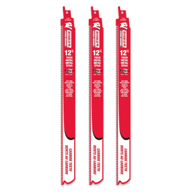 CUE-DS1203CF3C DS1203CF3C 12" DIABLO CARBIDE RECIP BLADES FOR THICK METAL