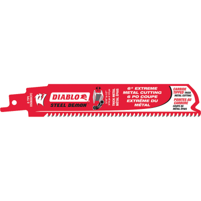 CUE-TCR009 TCR009 DIABLO RECIPROCATING SAW BLADE 6" LONG