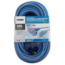 ELP-EXCORD100TRI 100' TRI-TAP EXTENSION CORD,12-3