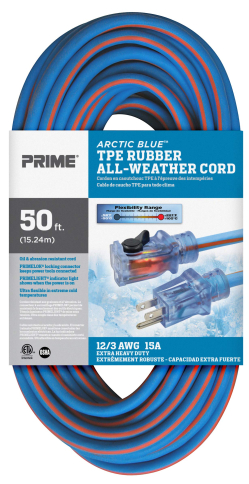 ELP-EXCORD50 LT530830 PRIME ARCTIC BL 12/3 SINGLE TAP 50'
