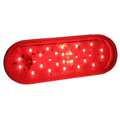 ELP-GROTE53962 GROTE53962 LED, 53962 OVAL WITH 43220 FLANGE, RED