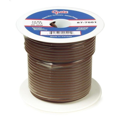 ELP-GROTE879001 GROTE 87-9001 GROTE COPPER WIRE 18GA 100' BROWN