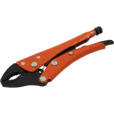  GRAY TOOLS GRIP ON CURVED JAW LOCKING PLIERS WITH WIRE CUTTER