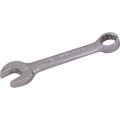  GRAY TOOLS 12 POINT SAE STUBBY COMBINATION WRENCHES - 15 OFFSET - MIRROR CHROME FINISH