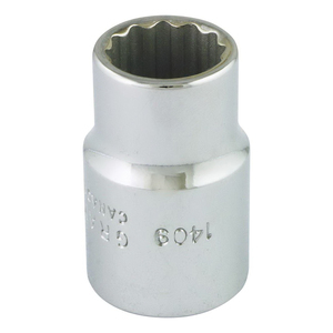 GRY-1409 GRAY 9/16" X 1/2" DR 12 PT REG SOCKET