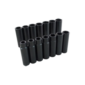 GRY-39214 39214 GRAY METRIC SOCKET SET 6 PT 1/2" DR. 14 PIECE