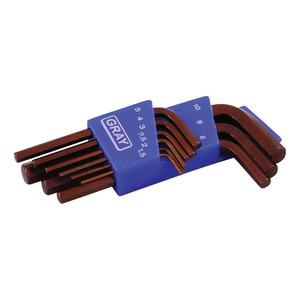 GRY-68809 68809 HEX KEY SET SHORT S2 9PC METRIC