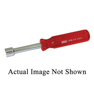 GRY-CH16 GRAY #CH16 NUT DRIVER, 1/2", RED