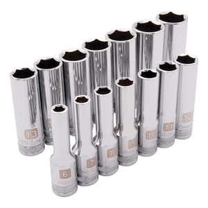 GRY-D010005 DYNAMIC 3/8"DR DEEP METRIC SOCKET SET,14 PCE,6PT