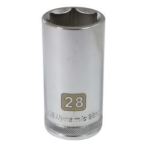 GRY-D016228 SOCKET METRIC 1/2IN HEX 28MM 6 3.03IN