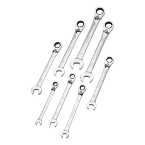 GRY-D076601 GRAY REV GEAR WRENCH SET,8 PCE,SAE