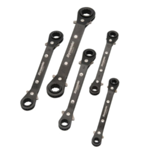 GRY-D081201 5 PC SAE DBL BOX OFF REV RATCH WR SET