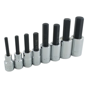 GRY-DW24LS #DW24LS GRAY HEX HEAD SOCKET SET, 1/2" DR, 8PCE