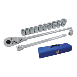 GRY-HD15 SOCKET SET 3/4 DR 12 PT 15 PC RE