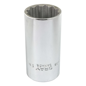 GRY-LD38 SOCKET 1-3/16 X 1/2"DR 12PT DP