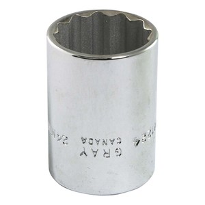GRY-M1224 SOCKET METRIC 1/2IN HEX 24MM 12 44MM TS