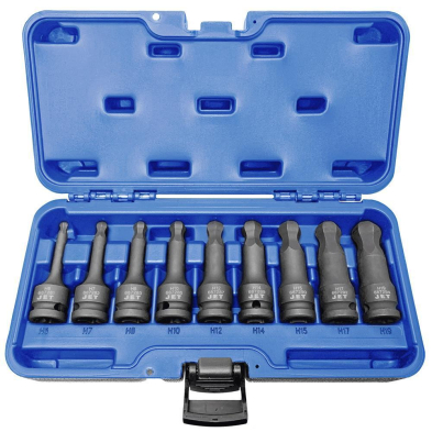 HT1-610336 610336 9 PC 1/2" DR METRIC BALL NOSE HEX IMPACT SOCKET SET