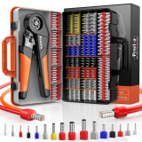 HTB-B0DS5RGF74 B0DS5RGF74 Crimping Tool Kit with Portable Suitcase