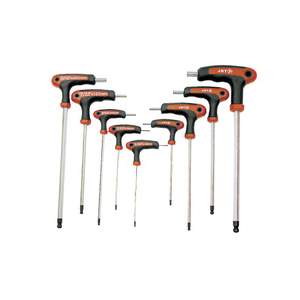 HTD-775104 775104 9 PC. SAE L-HANDLE BALL NOSE HEX KEY SET