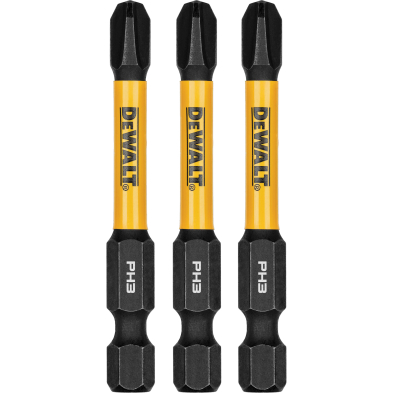 HTD-UAX445 UAX445 DEWALT 3-Piece FLEXTORQ&reg; Impact Screwdriving Bits, Ph
