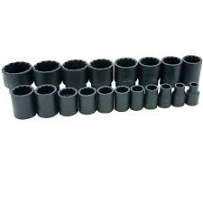 HTU-35068 35068 SOCKET SET SAE 1/2" DR 12 PT. IMPACT