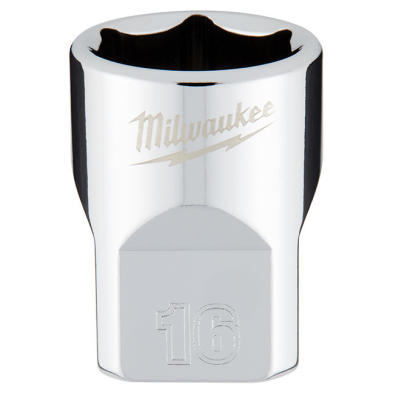 HTU-45349086 45-34-9086 3/8" Drive 16mm Metric Socket with FOUR FLAT&trade; Sid