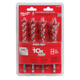 HTU-48130400 MILWAUKEE 48-13-0400 4PC SPEEDFEED WOOD BIT SET
