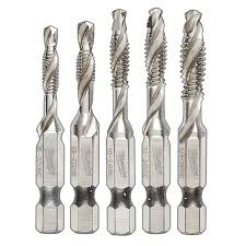 HTU-48894874 MILWAUKEE 48-89-4874 5PC SAE IMPACT DRILL TAP SET