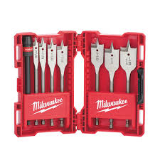 HTU-49220175 MILWAUKEE 49-22-0175 FLAT BORING BIT 6" UNIVERSAL SET 8PC