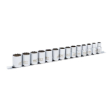 HTU-601319 601319 14 PC. 1/2" Drive Metric Socket Set - 12 Point