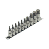 HTU-601802 601802  10 PC. 3/8" & 1/2" DR S.A.E. HEX BIT SOCKET SET