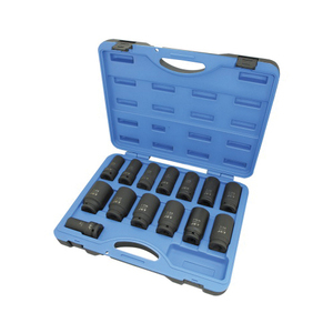 HTU-610406 610406 14 Piece 3/4" Drive Deep S.A.E. Impact Socket Set 6pt