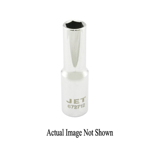 HTU-672727 #672727 SOCKET,27MM,1/2"DR,DEEP,CHROME,6PT
