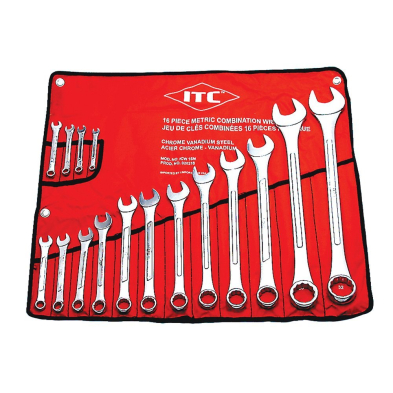 HTZ-020216 ITC 16 PC. METRIC COMB. WRENCH SET