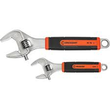 HTZ-037103349835 CRESCENT 037103349835 Quick-Fit-Jaw Adjustable Wrench Set, A