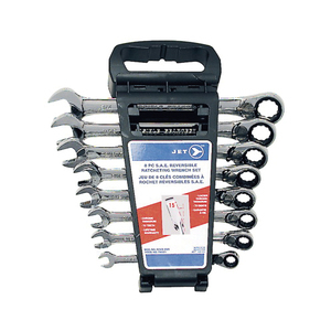HTZ-700321 700321, 8 PIECE SAE REV. RATCHETING COMB. WRENCH SET