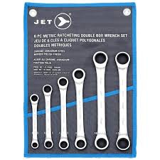 HTZ-700396 700396 RATCHETING DOUBLE BOX WRENCH SET METRIC 6PC
