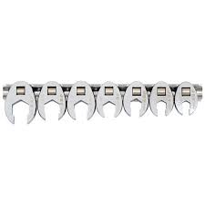 HTZ-719112 719112 FLARE NUT CROWFOOT 7PC 6P 3/8, 7/16, &frac12;, 9/16, 5/8,3/4