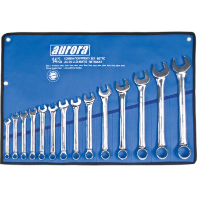 HTZ-TLV056 TLV056 Wrench Set, Combination, 14 Pieces, Metric