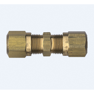 HYF-14624 COUPLER UN COUPLER 1/4IN TUBE BRS 300PSI
