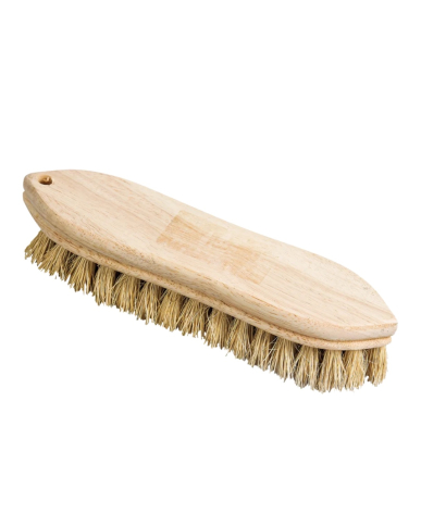 JAA-JM724 POINTED HAND SCRUBBER 9" LONG, TAMPICO BRISTLES