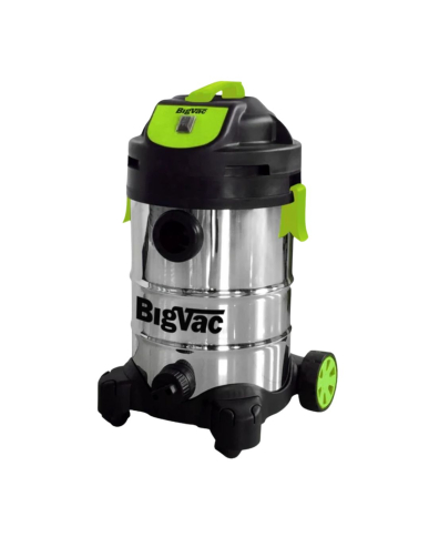 JAC-55035 55035 BIGVAC 8 GALLON SS WET & DRY VACUUM W/HEPA